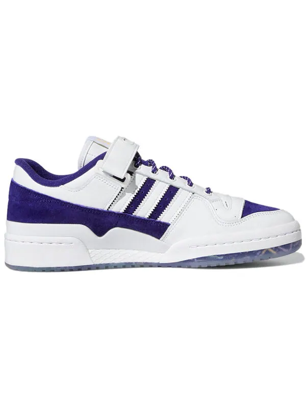 Кроссовки donovan mitchell x forum низкие Adidas — изображение 2 из 4, белый/фиолетовый