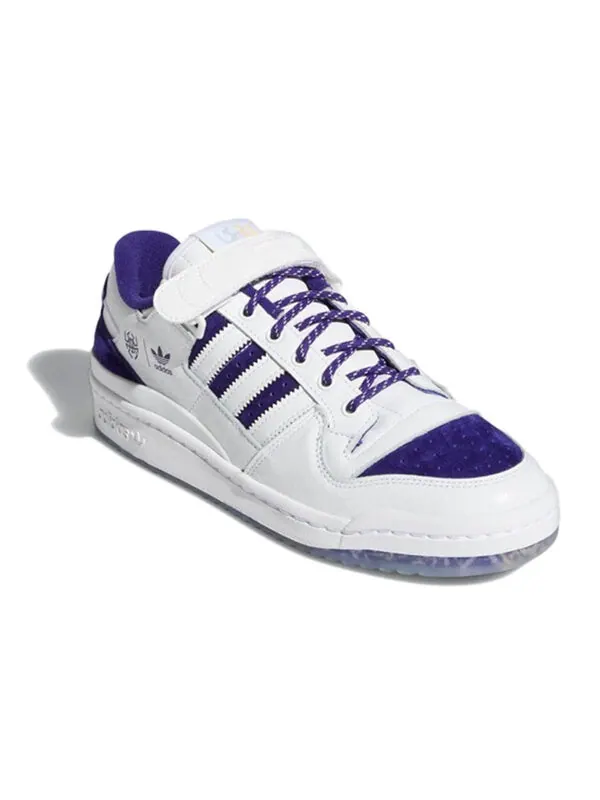 Кроссовки donovan mitchell x forum низкие Adidas — изображение 3 из 4, белый/фиолетовый