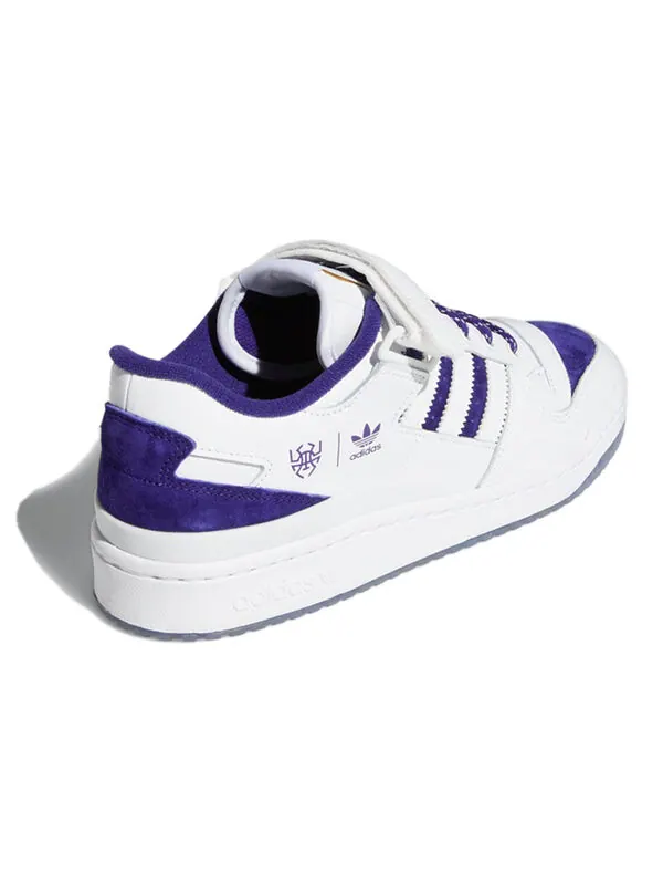 Кроссовки donovan mitchell x forum низкие Adidas — изображение 4 из 4, белый/фиолетовый