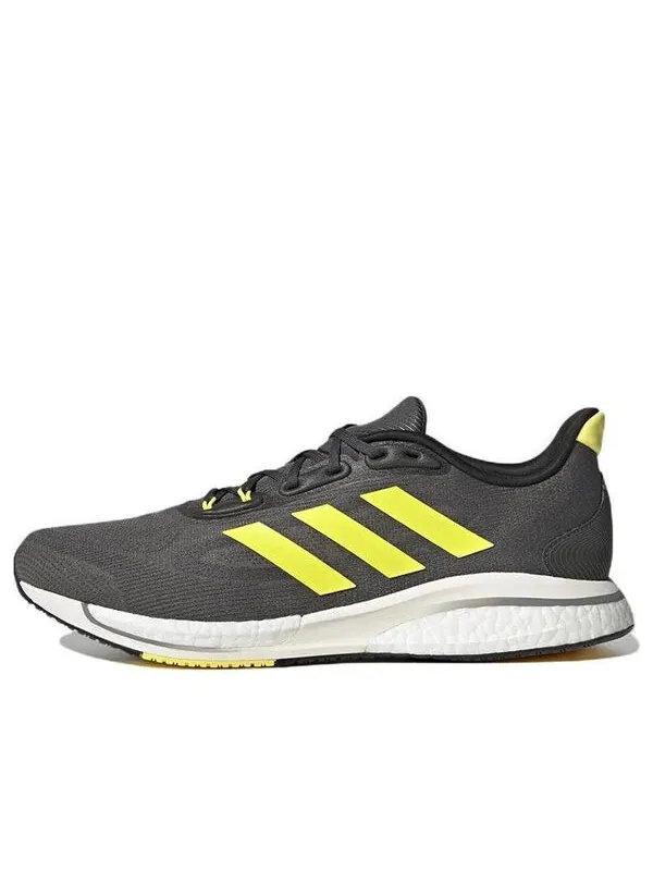 Кроссовки supernova+ running shoes 'grey six' Adidas — изображение 1 из 4, серый/желтый/серый