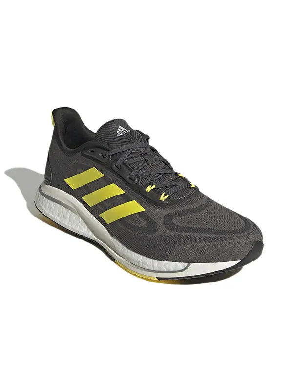 Кроссовки supernova+ running shoes 'grey six' Adidas — изображение 3 из 4, серый/желтый/серый