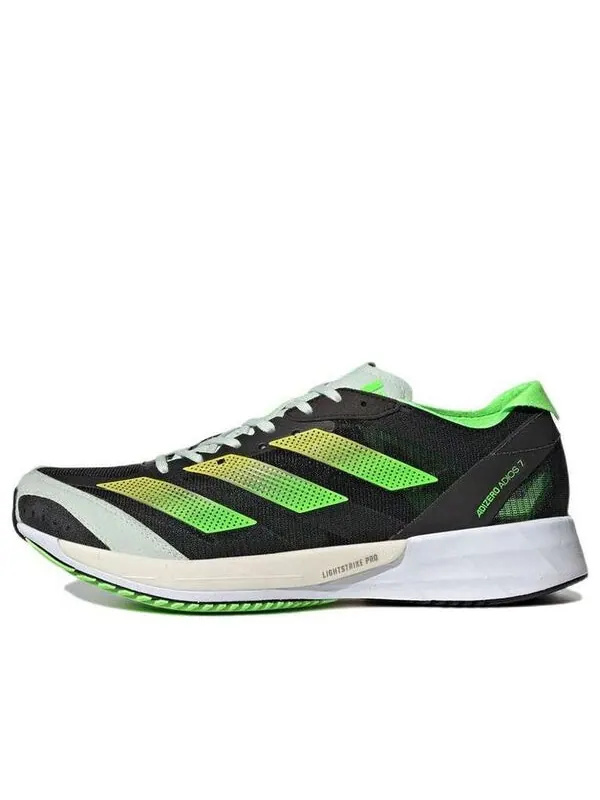 Кроссовки adizero adios 7 Adidas — изображение 1 из 4, черный/зеленый