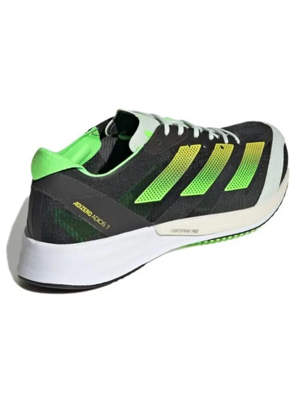 Кроссовки adizero adios 7 'black solar green' Adidas — изображение 4 из 4, черный/зеленый
