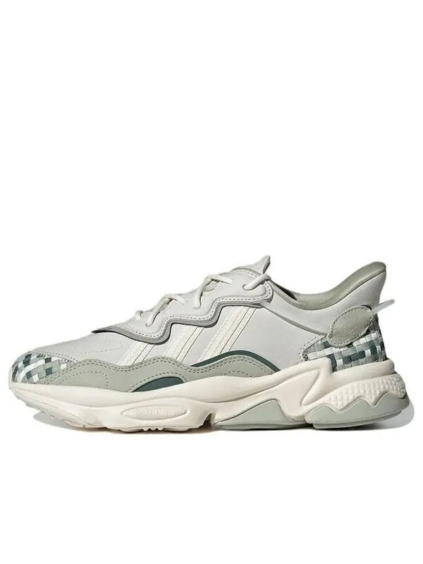 Кроссовки оригиналы ozweego Adidas — изображение 1 из 4, серый/зеленый