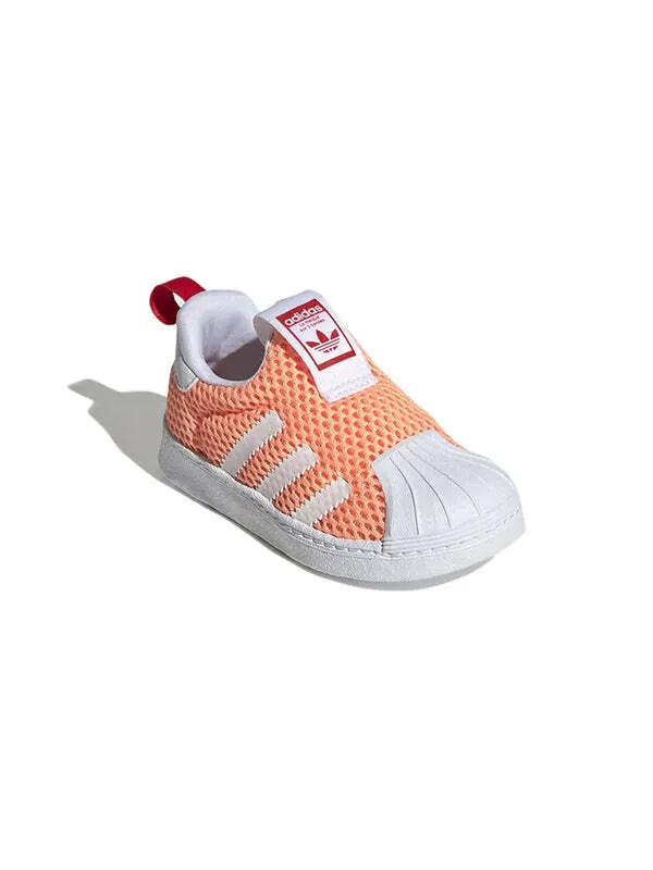 Кроссовки оригиналы суперзвезда 360 Adidas — изображение 4 из 4, оранжевый/белый