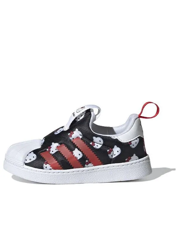 Кроссовки superstar 360 x hello kitty Adidas — изображение 1 из 4, черный/белый/красный