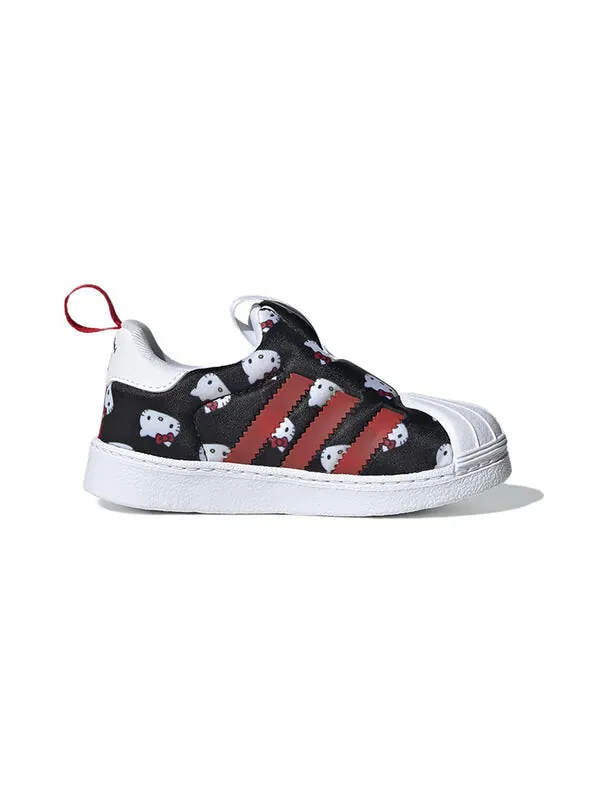 Кроссовки superstar 360 x hello kitty Adidas — изображение 2 из 4, черный/белый/красный