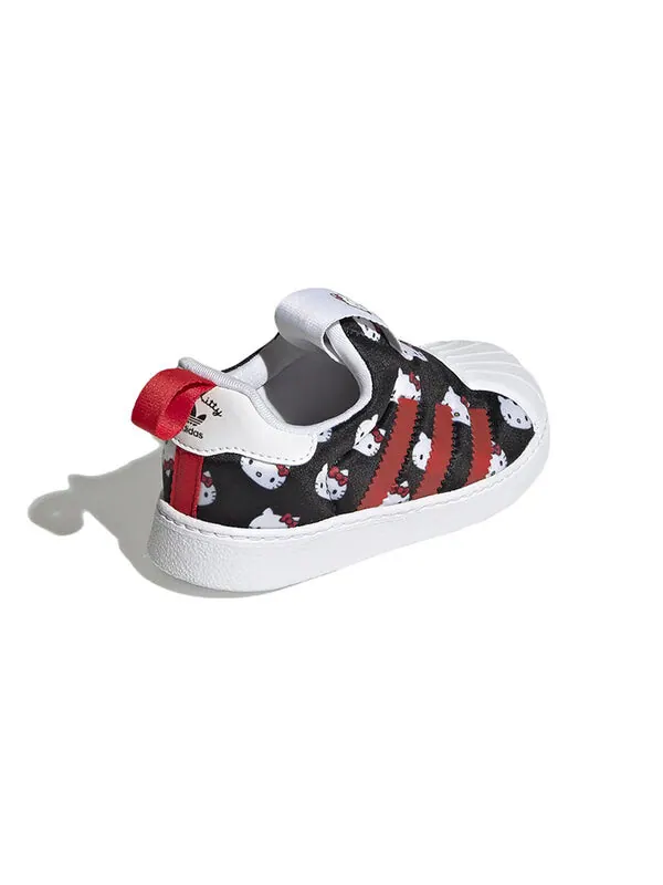 Кроссовки superstar 360 x hello kitty Adidas — изображение 4 из 4, черный/белый/красный