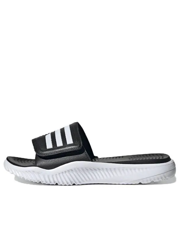 Кроссовки alphabounce slide 'black white' Adidas — изображение 1 из 4, черный/белый