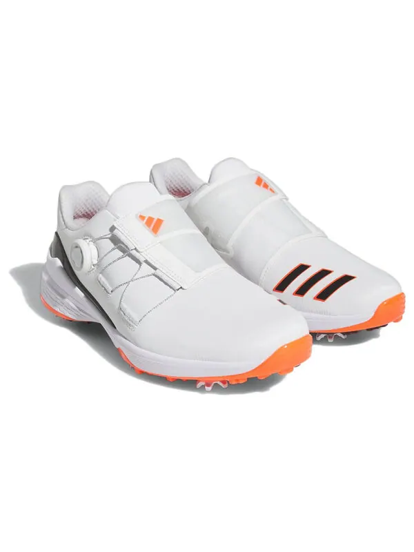 Кроссовки Adidas ZG23 BOA Golf Shoes 'Cloud White Black Semi Solar Red' — изображение 2 из 4, белый/черный/красный