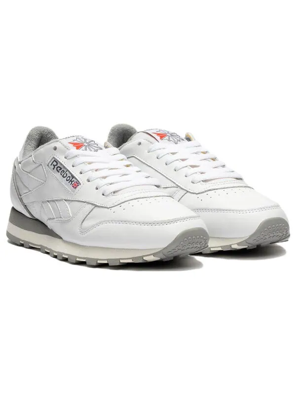 Кроссовки classic leather 2023 vintage '40th anniversary - white' Reebok — изображение 4 из 4, белый//серый