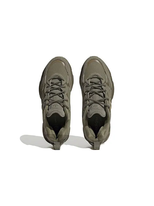 Кроссовки оригиналы ozweego Adidas — изображение 4 из 4, оливковый зеленый/серый
