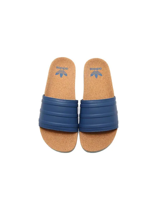 Тапочки оригиналы adilette премиум слайдеры Adidas — изображение 4 из 4, индиго/индиго