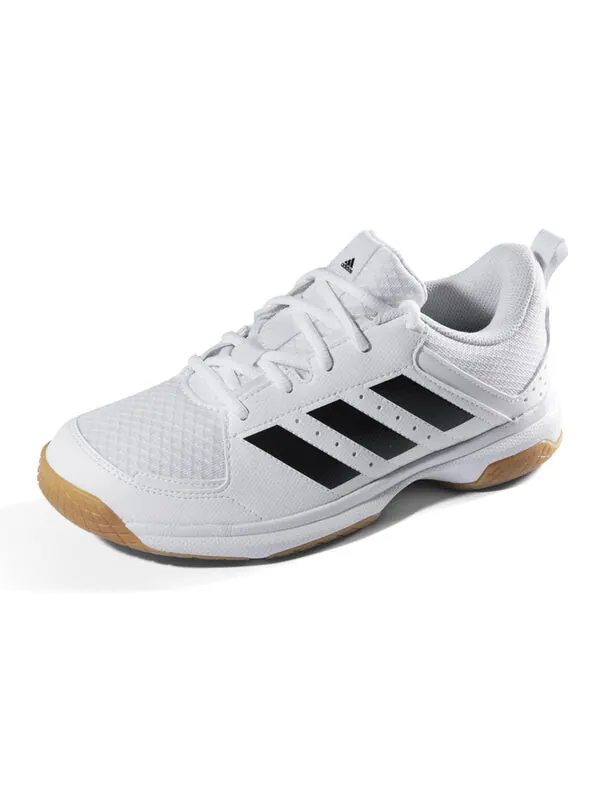 Кроссовки ligra 7 бадминтон Adidas — изображение 2 из 4, белый/черный/желтый