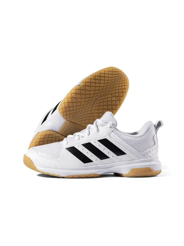 Кроссовки ligra 7 бадминтон Adidas — изображение 3 из 4, белый/черный/желтый