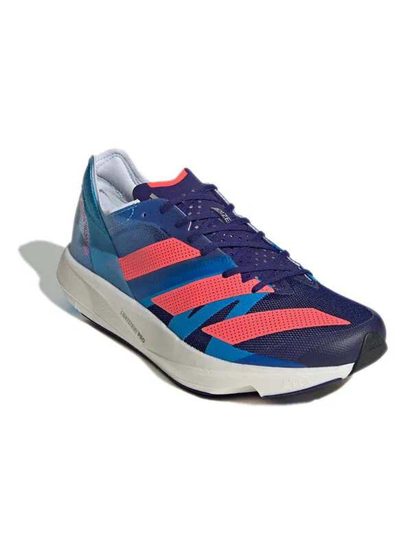 Кроссовки adizero takumi sen 8 Adidas — изображение 3 из 4, синий/оранжевый/белый