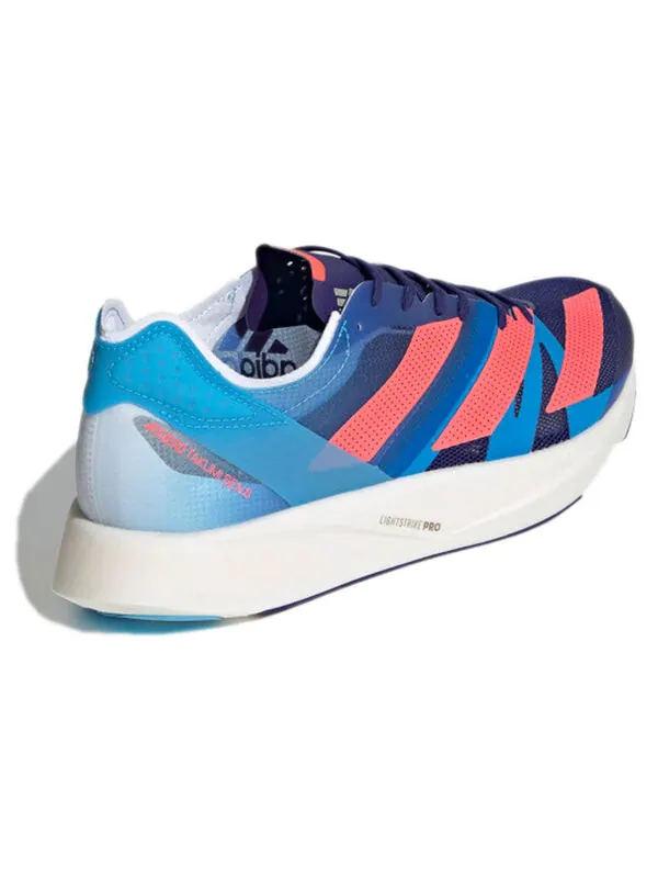 Кроссовки adizero takumi sen 8 Adidas — изображение 4 из 4, синий/оранжевый/белый