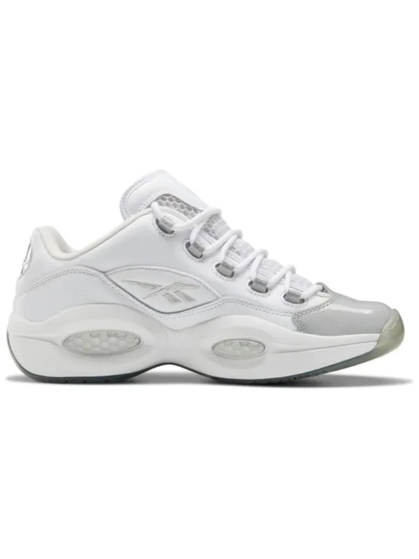 Кроссовки question low 'white grey' Reebok — изображение 2 из 4, белый