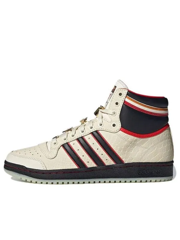 Кроссовки espn x top ten высокие Adidas — изображение 1 из 4, кремовый/черный/красный