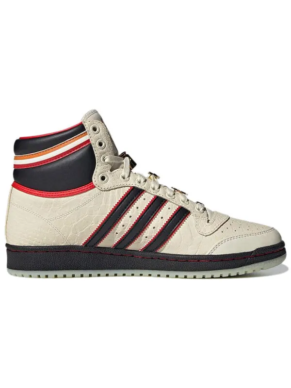 Кроссовки espn x top ten высокие Adidas — изображение 2 из 4, кремовый/черный/красный