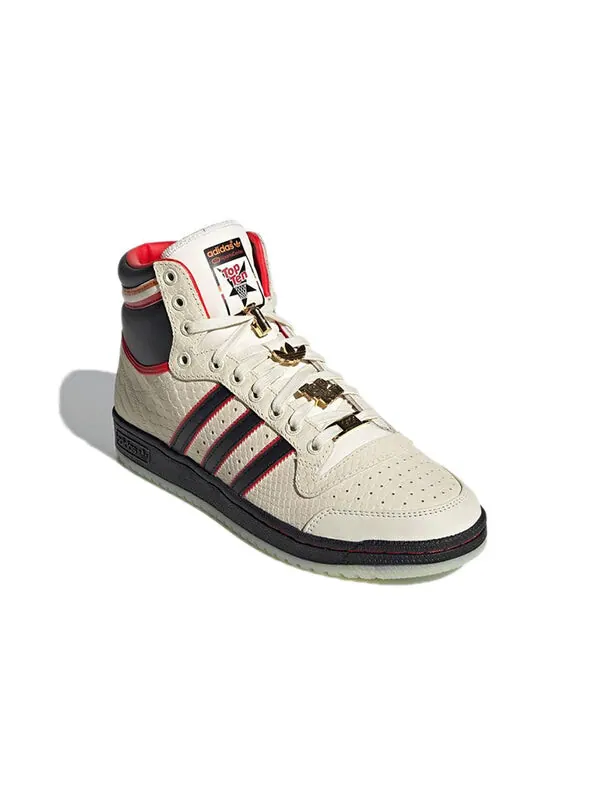 Кроссовки espn x top ten высокие Adidas — изображение 3 из 4, кремовый/черный/красный