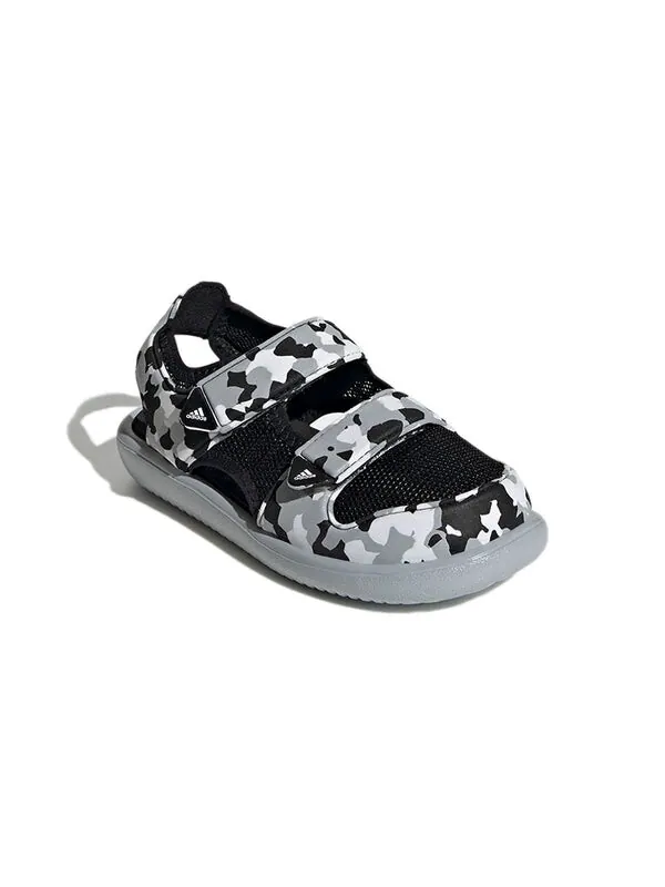 Сандалии (PS) adidas Comfort Casual Sports Black Gray Sandals 'Black Gray' — изображение 3 из 4, черный/серый