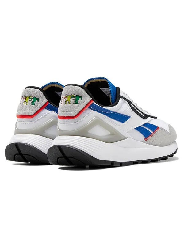 Кроссовки keith haring x classic leather legacy az 'dancing figures heel print' Reebok — изображение 4 из 4, белый/синий