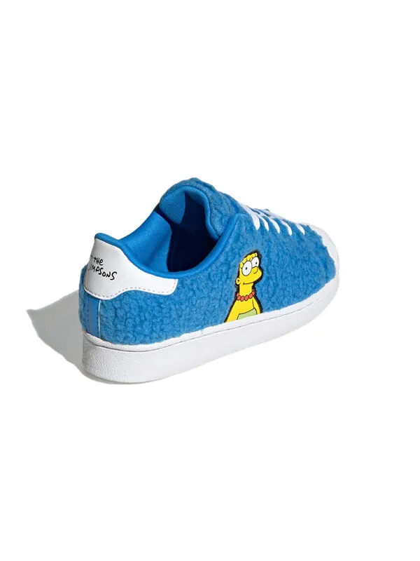 Кроссовки симпсоны x суперзвезда Adidas — изображение 4 из 4, белый/черный/белый
