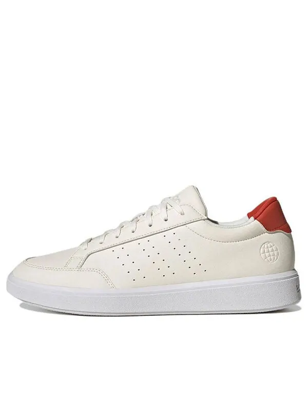 Кроссовки neo nova court стиль жизни веганский Adidas — изображение 1 из 1, бежевый/белый/красный