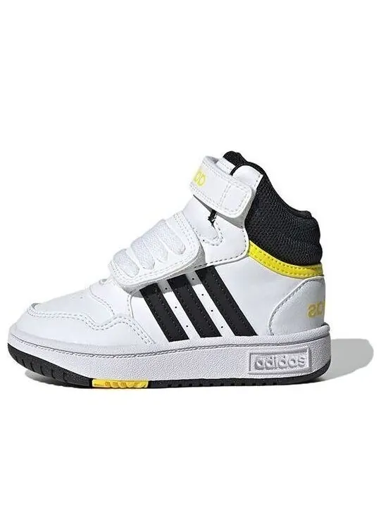 Кроссовки hoops mid 3.0 ac i кроссовки Adidas — изображение 1 из 4, белый/черный/желтый