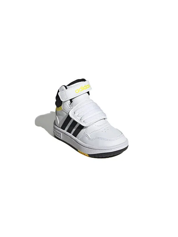 Кроссовки hoops mid 3.0 ac i кроссовки Adidas — изображение 2 из 4, белый/черный/желтый