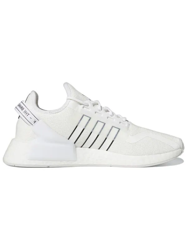 Кроссовки nmd_r1 v2 Adidas — изображение 2 из 4, черный/белый
