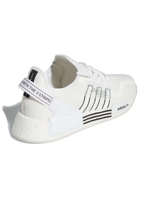 Кроссовки nmd_r1 v2 Adidas — изображение 4 из 4, черный/белый