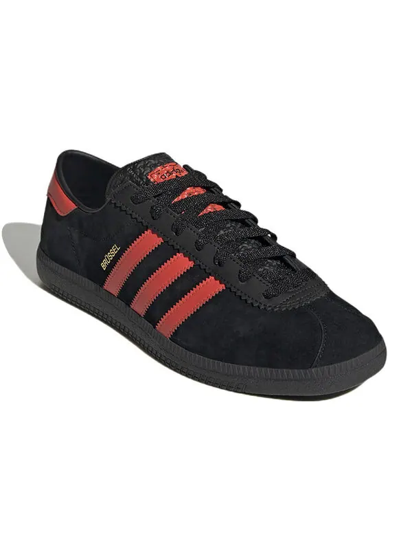 Кроссовки brussel city series core ярко-красные Adidas — изображение 3 из 4, красный/черный