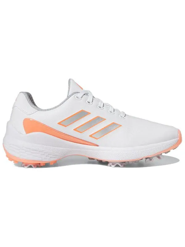 Кроссовки (WMNS) Adidas ZG23 Golf Shoes 'Cloud White Silver Metallic Coral Fusion' — изображение 2 из 4