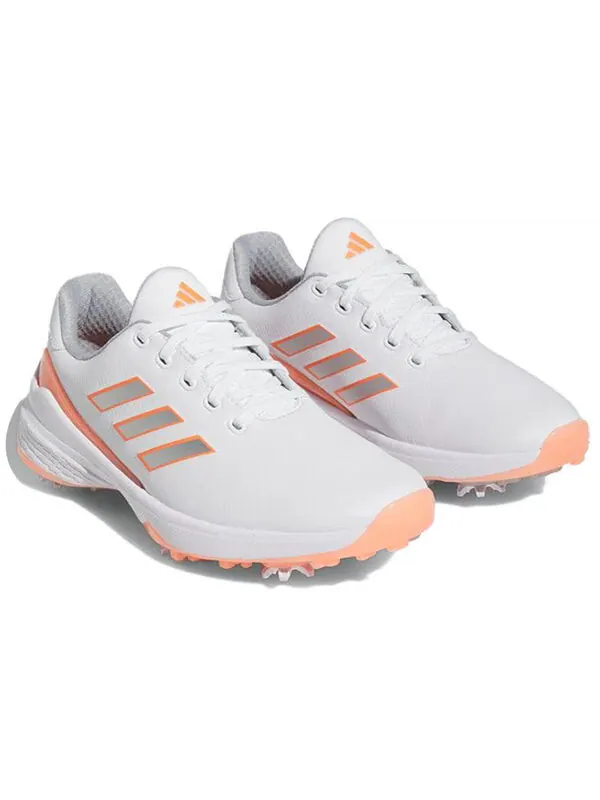 Кроссовки (WMNS) Adidas ZG23 Golf Shoes 'Cloud White Silver Metallic Coral Fusion' — изображение 3 из 4