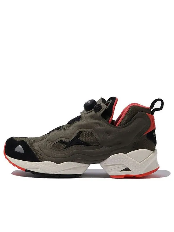 Кроссовки instapump fury 95 'arny green orange flare' Reebok — изображение 1 из 4, зеленый/черный/оранжевый