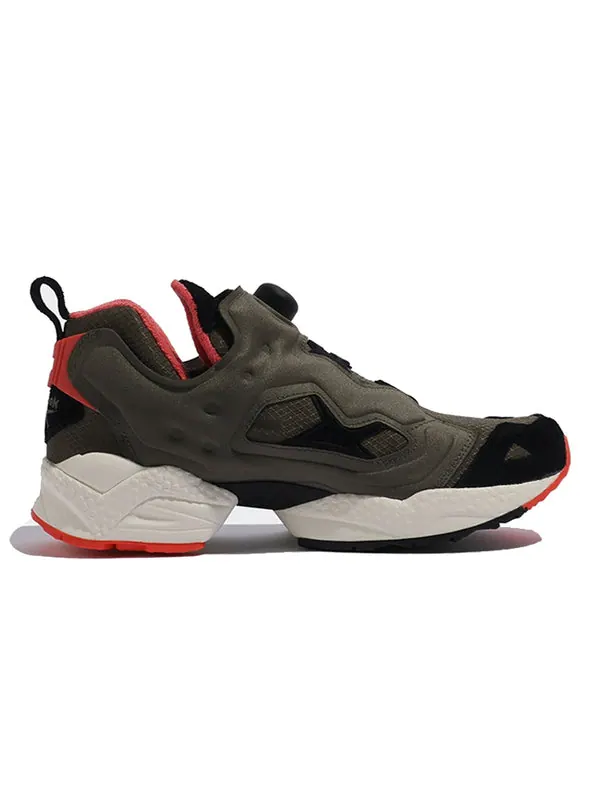 Кроссовки instapump fury 95 'arny green orange flare' Reebok — изображение 2 из 4, зеленый/черный/оранжевый