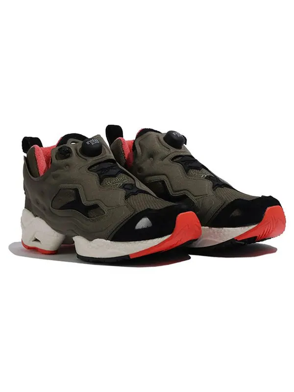 Кроссовки instapump fury 95 'arny green orange flare' Reebok — изображение 3 из 4, зеленый/черный/оранжевый