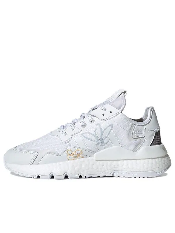 Кроссовки оригинальные nite jogger Adidas — изображение 1 из 4, белый/серый