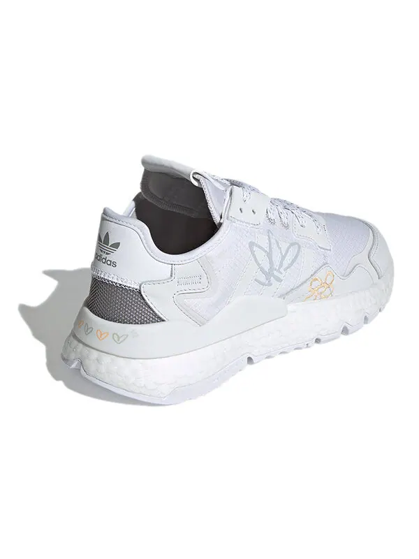 Кроссовки оригинальные nite jogger Adidas — изображение 4 из 4, белый/серый