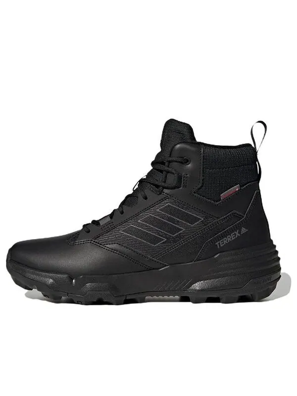 Кроссовки adidas Terrex Unity Leather Mid Cold.RDY 'Triple Black' — изображение 1 из 4, черный