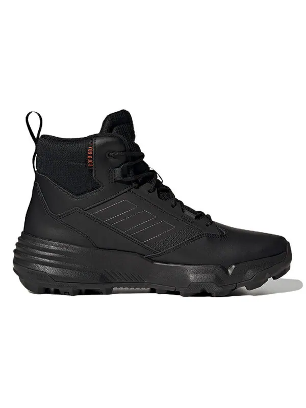 Кроссовки adidas Terrex Unity Leather Mid Cold.RDY 'Triple Black' — изображение 2 из 4, черный