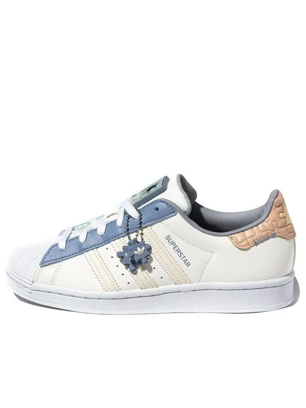 Кроссовки суперзвезда Adidas — изображение 1 из 4, белый/синий/розовый