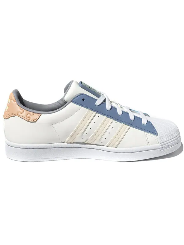 Кроссовки суперзвезда Adidas — изображение 2 из 4, белый/синий/розовый
