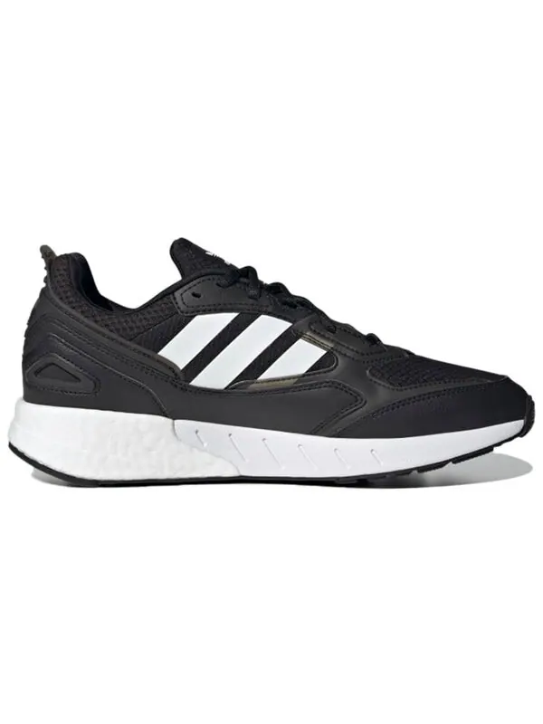 Кроссовки оригинал zx 1k boost 2.0 Adidas — изображение 2 из 4, черный/черный/белый