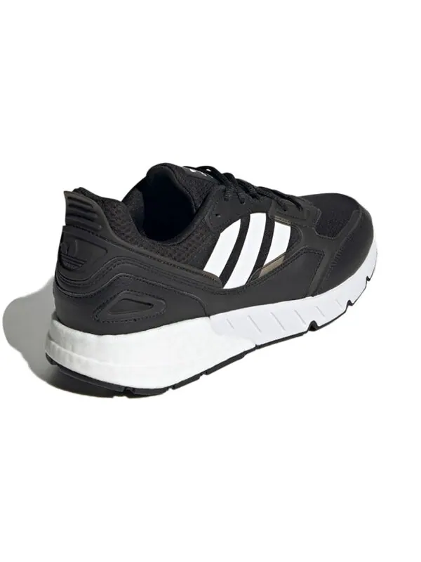 Кроссовки оригинал zx 1k boost 2.0 Adidas — изображение 4 из 4, черный/черный/белый