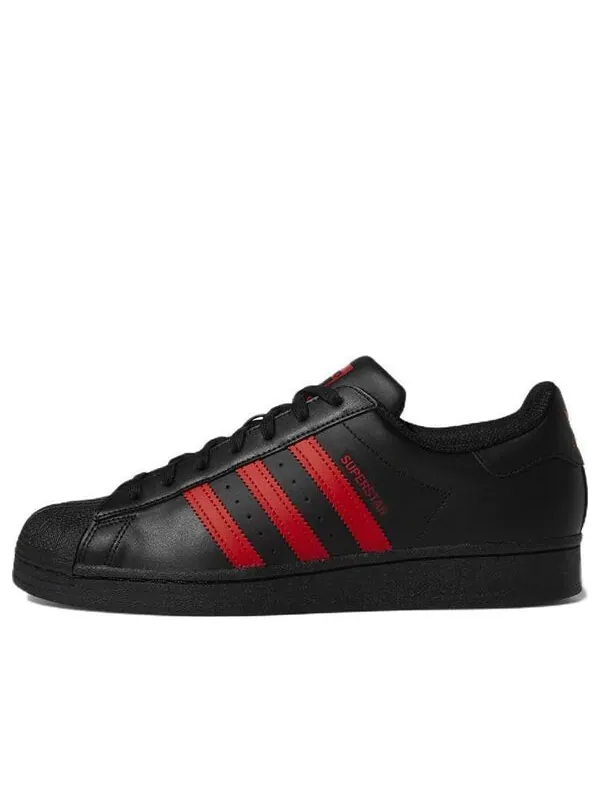 Кроссовки суперзвезда Adidas — изображение 1 из 4, черный/красный
