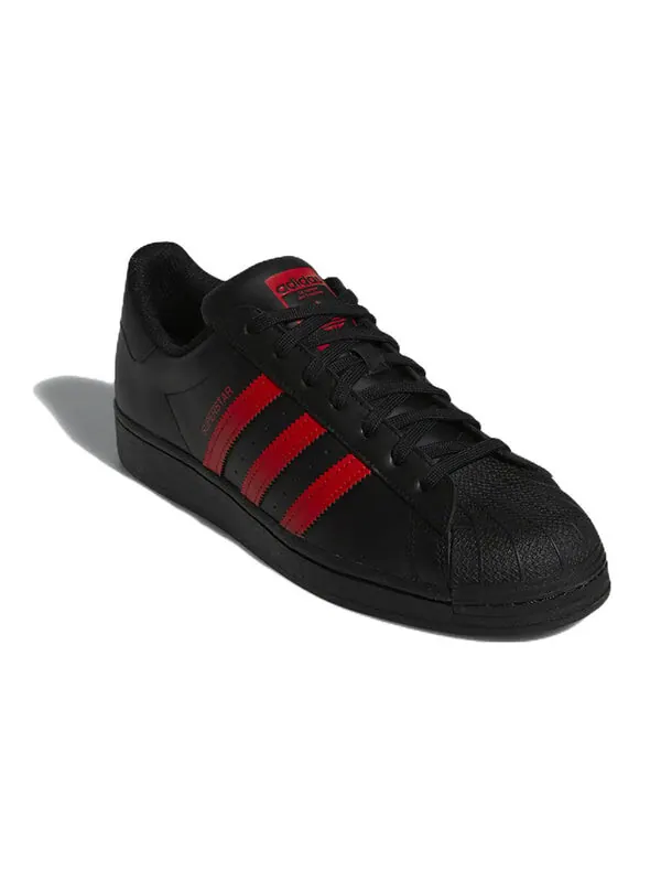 Кроссовки суперзвезда Adidas — изображение 3 из 4, черный/красный