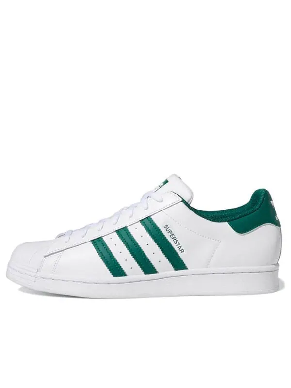 Кроссовки суперзвезда Adidas — изображение 1 из 4, белый/зеленый